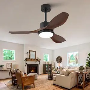 Hot sales 42 Inch Modern Black Ceiling Fan With Light 3 ABS Blades Remote Control Reversible DC Motor With Dimmable LED Hot sales 42 Inch Modern Black Ceiling Fan With Light 3 ABS Blades Remote Control Reversible DC Motor With Dimmable LED