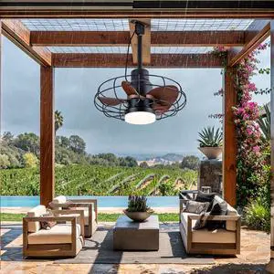 20" Outdoor Ceiling Fan with Lights for Patios, Gazebo and Pergola. Plug in Gazebo Ceiling Fan with Remote Control, Waterproof Caged Hanging Fans with Hook and strap 20" Outdoor Ceiling Fan with Lights for Patios, Gazebo and Pergola. Plug in Gazebo Ceiling Fan with Remote Control, Waterproof Caged Hanging Fans with Hook and strap