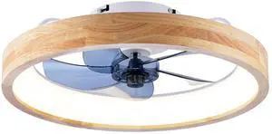 20" Ceiling Fans with Lights and Remote, 3000-6500K Dimmable Modern Flush Mount LED Fan Light, 6 Speeds, Quiet DC Motor For Living room, Bedroom,Kitchen----Wood+Matte White 20" Ceiling Fans with Lights and Remote, 3000-6500K Dimmable Modern Flush Mount LED Fan Light, 6 Speeds, Quiet DC Motor For Living room, Bedroom,Kitchen----Wood+Matte White