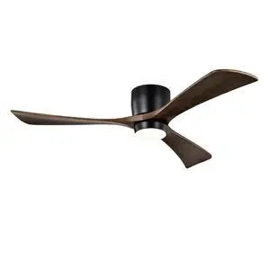 52" Flush Mount Solid Wood Blades Ceiling Fan with Lights Remote Control,Quiet DC Motor, 6 Speed ,Reversible Ceiling Fan for Patio Living Room, Bedroom, Office,Indoor.(Matte Black) 52" Flush Mount Solid Wood Blades Ceiling Fan with Lights Remote Control,Quiet DC Motor, 6 Speed ,Reversible Ceiling Fan for Patio Living Room, Bedroom, Office,Indoor.(Matte Black)