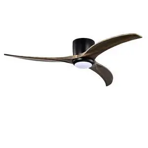 52" Flush Mount Solid Wood Blades Ceiling Fan with Lights Remote Control,Quiet DC Motor, 6 Speed ,Reversible Ceiling Fan for Patio Living Room, Bedroom, Office,Indoor.(Matte Black ) 52" Flush Mount Solid Wood Blades Ceiling Fan with Lights Remote Control,Quiet DC Motor, 6 Speed ,Reversible Ceiling Fan for Patio Living Room, Bedroom, Office,Indoor.(Matte Black )
