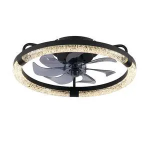 20" Ceiling Fans with Kit ,LED Light Source and Remote Control, 3000-6500K Dimmable Modern Flush Mount LED Fan Light, 6 Speeds, Quiet DC Motor For Living room, Bedroom,Kitchen----Matte Black 20" Ceiling Fans with Kit ,LED Light Source and Remote Control, 3000-6500K Dimmable Modern Flush Mount LED Fan Light, 6 Speeds, Quiet DC Motor For Living room, Bedroom,Kitchen----Matte Black