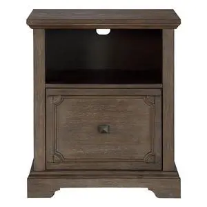 Dark Oak Finish 1pc File Cabinet with Storage Drawer Shelf Casters Movement Wooden Furniture Dark Oak Finish 1pc File Cabinet with Storage Drawer Shelf Casters Movement Wooden Furniture
