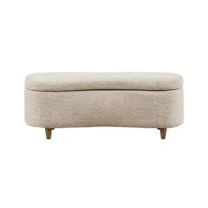 Boucle Flip Top Storage Bench Taupe See below Boucle Flip Top Storage Bench Taupe See below