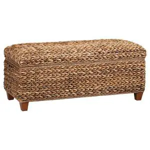 Amber Woven Banana Leaf Storage Trunk Amber Woven Banana Leaf Storage Trunk