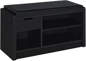 Astor Black 1-drawer Storage Bench Astor Black 1-drawer Storage Bench