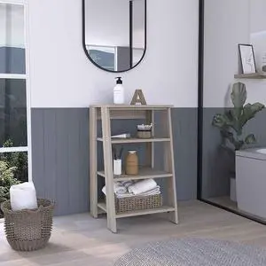 St. Clair Linen Cabinet, Two Interior Shelves, Two Open Shelves, Single Door St. Clair Linen Cabinet, Two Interior Shelves, Two Open Shelves, Single Door