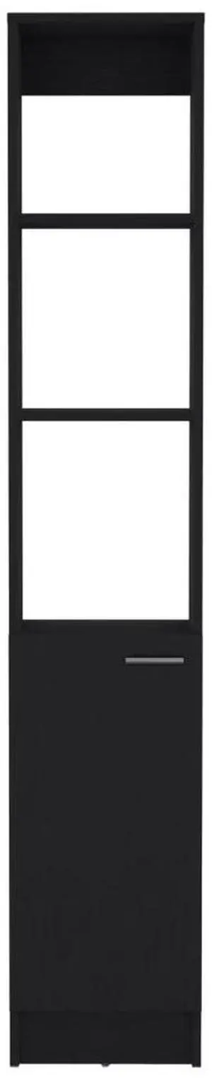 Linen Cabinet Marion, Bathroom, Black Linen Cabinet Marion, Bathroom, Black