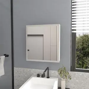 Medicine Cabinet Clayton, Bathroom, White Medicine Cabinet Clayton, Bathroom, White