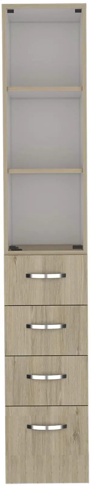Linen Cabinet Epic, Bathroom, Light Pine / White Linen Cabinet Epic, Bathroom, Light Pine / White