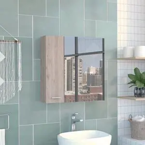 Medicine Double Door Cabinet 23" H,Four Interior Shelves, Light Gray Medicine Double Door Cabinet 23" H,Four Interior Shelves, Light Gray