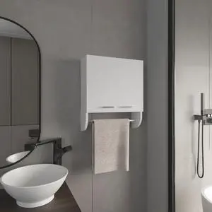 Medicine Cabinet 20.30" H, with 2 Shelves and 2 Doors, White Medicine Cabinet 20.30" H, with 2 Shelves and 2 Doors, White