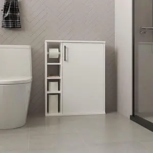 Medicine Cabinet, 1 Door, 7 Shelves, White Medicine Cabinet, 1 Door, 7 Shelves, White