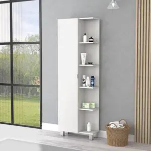 Los Angeles Linen Cabinet, Five Shelves, One Cabinet, Divisions Los Angeles Linen Cabinet, Five Shelves, One Cabinet, Divisions