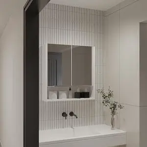 Ozark 24" Medicine Cabinet With Mirror, One Shelf Ozark 24" Medicine Cabinet With Mirror, One Shelf