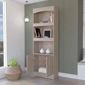 Durango Bookcase, Three Shelves, Double Door Cabinet Durango Bookcase, Three Shelves, Double Door Cabinet
