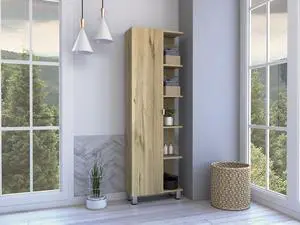 Los Angeles Linen Cabinet, Five Shelves, One Cabinet, Divisions Los Angeles Linen Cabinet, Five Shelves, One Cabinet, Divisions