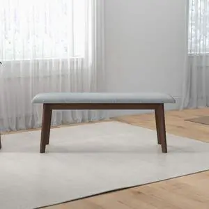 Carlos Fabric Upholstered Solid Wood Bench Carlos Fabric Upholstered Solid Wood Bench