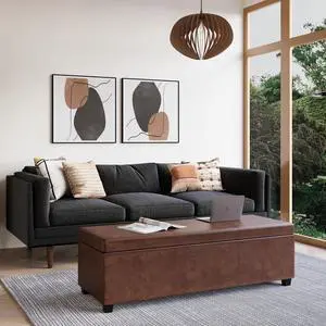 Lincoln Extra Large Storage Ottoman Bench Lincoln Extra Large Storage Ottoman Bench