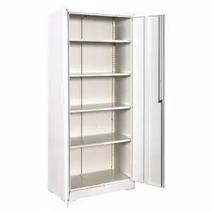 Container Furniture Direct Ironclad 71" Metal Storage Cabinet with Locking Doors and 4 Adjustable Shelves, Heavy-Duty Steel Cabinet for Garage, Laundry, Office, or Warehouse, Cream White Container Furniture Direct Ironclad 71" Metal Storage Cabinet with Locking Doors and 4 Adjustable Shelves, Heavy-Duty Steel Cabinet for Garage, Laundry, Office, or Warehouse, Cream White