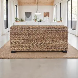 Rattan Wicker Woven Banana Leaf Storage Indoor living Trunk Rattan Wicker Woven Banana Leaf Storage Indoor living Trunk
