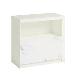 Lateral File with Cubbyhole Storage, White finish Lateral File with Cubbyhole Storage, White finish