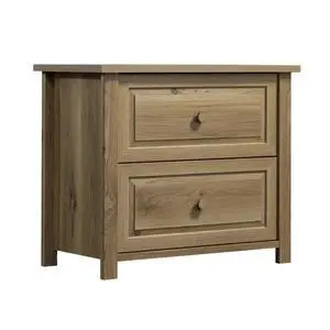 Lateral File with Farmhouse Style, Brown finish Lateral File with Farmhouse Style, Brown finish