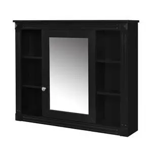 35'' x 28'' Wall Mounted Bathroom Storage Cabinet, Medicine Cabinet, Modern Bathroom Wall Cabinet with Mirror, Mirror Cabinet with 6 Open Shelves (Not Include Bathroom Vanity ) 35'' x 28'' Wall Mounted Bathroom Storage Cabinet, Medicine Cabinet, Modern Bathroom Wall Cabinet with Mirror, Mirror Cabinet with 6 Open Shelves (Not Include Bathroom Vanity )