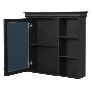 30'' x 28'' Bathroom Medicine Cabinet with Mirror, Wall Mounted Mirror Cabinet with Storage Organizer, Over the Toilet Storage Black Storage Cabinet for Bathroom 30'' x 28'' Bathroom Medicine Cabinet with Mirror, Wall Mounted Mirror Cabinet with Storage Organizer, Over the Toilet Storage Black Storage Cabinet for Bathroom