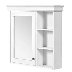 30'' x 28'' Bathroom Medicine Cabinet with Mirror, Wall Mounted Mirror Cabinet with Storage Organizer, Over the Toilet Storage White Storage Cabinet for Bathroom 30'' x 28'' Bathroom Medicine Cabinet with Mirror, Wall Mounted Mirror Cabinet with Storage Organizer, Over the Toilet Storage White Storage Cabinet for Bathroom