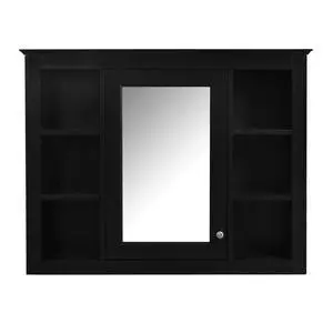 35'' x 28'' Medicine Cabinet, Wall Mounted Bathroom Storage Cabinet, Modern Bathroom Wall Cabinet with Mirror, Mirror Cabinet with 6 Open Shelves (Not Include Bathroom Vanity ) 35'' x 28'' Medicine Cabinet, Wall Mounted Bathroom Storage Cabinet, Modern Bathroom Wall Cabinet with Mirror, Mirror Cabinet with 6 Open Shelves (Not Include Bathroom Vanity )