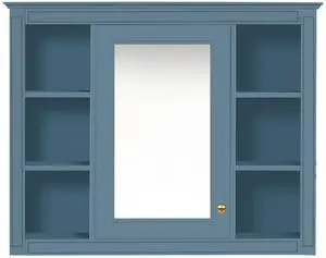 35'' x 28'' Medicine Cabinet, Wall Mounted Bathroom Storage Cabinet, Modern Bathroom Wall Cabinet with Mirror, Mirror Cabinet with 6 Open Shelves (Not Include Bathroom Vanity ) 35'' x 28'' Medicine Cabinet, Wall Mounted Bathroom Storage Cabinet, Modern Bathroom Wall Cabinet with Mirror, Mirror Cabinet with 6 Open Shelves (Not Include Bathroom Vanity )