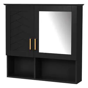 2-in-1 Bathroom Mirror Cabinet, 30 inch Wall Mounted Medicine Cabinet with Adjustable Shelves & Soft Close Doors, High-Define Mirror with Storage for Bathroom Vanity 2-in-1 Bathroom Mirror Cabinet, 30 inch Wall Mounted Medicine Cabinet with Adjustable Shelves & Soft Close Doors, High-Define Mirror with Storage for Bathroom Vanity