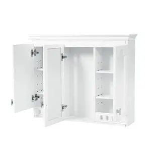 35 inch Wall-Mount All-in-One Mirror Cabinet with Adjustable Shelves, Soft-Closing Hinges, for Bathroom Vanity, Living Room, Bedroom Storage Organizer 35 inch Wall-Mount All-in-One Mirror Cabinet with Adjustable Shelves, Soft-Closing Hinges, for Bathroom Vanity, Living Room, Bedroom Storage Organizer