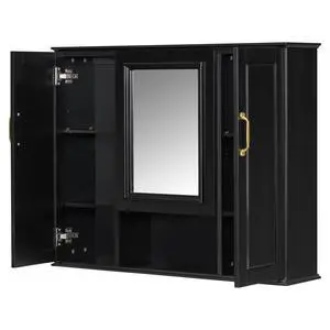 36'' Medicine Cabinet, Wall Mounted Bathroom Storage Cabinet, Modern Bathroom Wall Cabinet with Mirror, Mirror Cabinet with 3 Doors (Not Include Bathroom Vanity ) 36'' Medicine Cabinet, Wall Mounted Bathroom Storage Cabinet, Modern Bathroom Wall Cabinet with Mirror, Mirror Cabinet with 3 Doors (Not Include Bathroom Vanity )