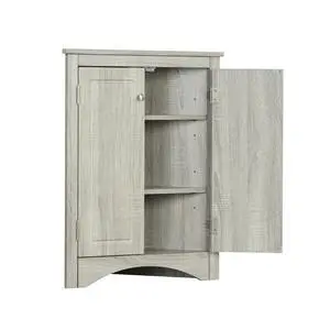 Oak Triangle Bathroom Storage Cabinet with Adjustable Shelves, Freestanding Floor Cabinet for Home Kitchen(Old SKU:WF291467AAL) Oak Triangle Bathroom Storage Cabinet with Adjustable Shelves, Freestanding Floor Cabinet for Home Kitchen(Old SKU:WF291467AAL)