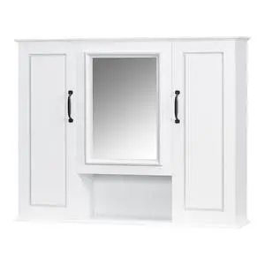 36'' Medicine Cabinet, Wall Mounted Bathroom Storage Cabinet, Modern Bathroom Wall Cabinet with Mirror, Mirror Cabinet with 3 Doors (Not Include Bathroom Vanity ) 36'' Medicine Cabinet, Wall Mounted Bathroom Storage Cabinet, Modern Bathroom Wall Cabinet with Mirror, Mirror Cabinet with 3 Doors (Not Include Bathroom Vanity )