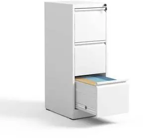 3 Drawer Metal Vertical File Cabinet with Lock Office Home Steel Vertical File Cabinet for A4 Legal/Letter Size3 3 Drawer Metal Vertical File Cabinet with Lock Office Home Steel Vertical File Cabinet for A4 Legal/Letter Size3