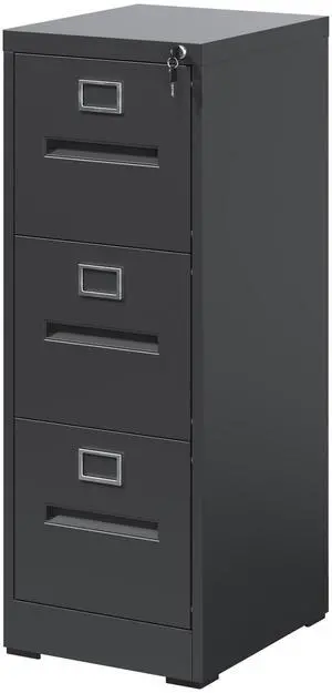 3 Drawer File Cabinet with Lock Metal Vertical File Cabinet Office Home, A4 Legal/Letter Size Narrow File Cabinet Locked,Assembly Required 3 Drawer File Cabinet with Lock Metal Vertical File Cabinet Office Home, A4 Legal/Letter Size Narrow File Cabinet Locked,Assembly Required