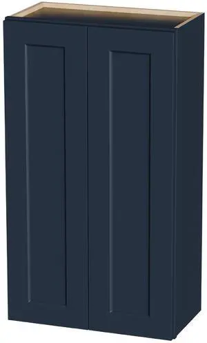 Navy Blue Shaker 24" Solid Wood Wall Cabinet Soft-Close Hinges, Adjustable Shelves, Double Door. Ideal for Kitchen, Bath, Laundry. (24"W x 12"D x 42"H) Navy Blue Shaker 24" Solid Wood Wall Cabinet Soft-Close Hinges, Adjustable Shelves, Double Door. Ideal for Kitchen, Bath, Laundry. (24"W x 12"D x 42"H)