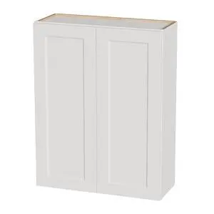 33 Inch White Shaker Double Door Wall Cabinet Solid Wood with 2 adjustable shelves Ready to Assemble for Kitchen,Bathroom,Laundry and Garage Storage(33"W×12"D×42"H) 33 Inch White Shaker Double Door Wall Cabinet Solid Wood with 2 adjustable shelves Ready to Assemble for Kitchen,Bathroom,Laundry and Garage Storage(33"W×12"D×42"H)