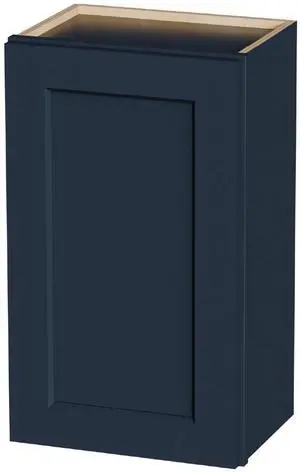 18" Navy Blue Shaker Wall Cabinet Solid Wood with 2 Adjustable Shelves Ready-to-Assemble for Kitchen, Bathroom, Laundry, and Garage Storage (18"W×12"D×30"H) 18" Navy Blue Shaker Wall Cabinet Solid Wood with 2 Adjustable Shelves Ready-to-Assemble for Kitchen, Bathroom, Laundry, and Garage Storage (18"W×12"D×30"H)