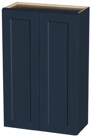 27" Navy Blue Shaker Wall Cabinet Solid Wood with 3 Adjustable Shelves Ready-to-Assemble for Kitchen, Bathroom, Laundry, and Garage Storage (27"W×12"D×42"H) 27" Navy Blue Shaker Wall Cabinet Solid Wood with 3 Adjustable Shelves Ready-to-Assemble for Kitchen, Bathroom, Laundry, and Garage Storage (27"W×12"D×42"H)