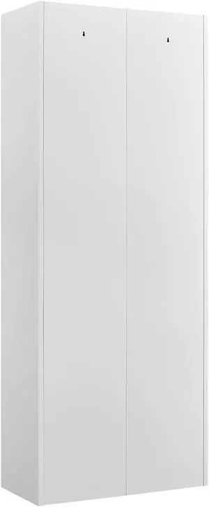 Metal Adjustable 2 Doors Metal Storage Cabinet Kitchen Pantry Cabinet With Adjustable Shelves Tall Steel Cabinet Locker For Kitchen, Living Room, Dining Room And Office Metal Adjustable 2 Doors Metal Storage Cabinet Kitchen Pantry Cabinet With Adjustable Shelves Tall Steel Cabinet Locker For Kitchen, Living Room, Dining Room And Office