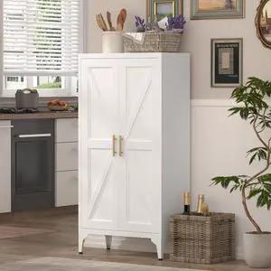 Metal Adjustable 2 Doors Metal Storage Cabinet Kitchen Pantry Cabinet With Adjustable Shelves all Steel Cabinet Locker For Kitchen, Living Room, Dining Room And Office Metal Adjustable 2 Doors Metal Storage Cabinet Kitchen Pantry Cabinet With Adjustable Shelves all Steel Cabinet Locker For Kitchen, Living Room, Dining Room And Office