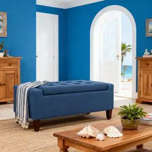 Storage Ottoman Bench,Upholstered Entryway Bench with Seating,with Lift Top and Rubberwood Legs Storage Ottoman Bench,Upholstered Entryway Bench with Seating,with Lift Top and Rubberwood Legs