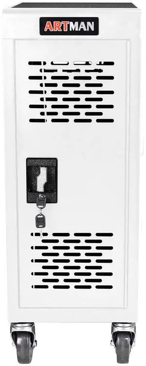 16-Compartment Removable Locking Charging Cabinet for Laptop, Chromebook-White 16-Compartment Removable Locking Charging Cabinet for Laptop, Chromebook-White