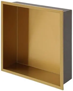 12" x 12" Stainless Steel Shower Niche, Gold 12" x 12" Stainless Steel Shower Niche, Gold