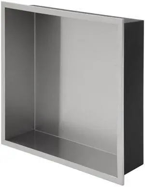 12" x 12" Stainless Steel Shower Niche, Brushed Nickel 12" x 12" Stainless Steel Shower Niche, Brushed Nickel