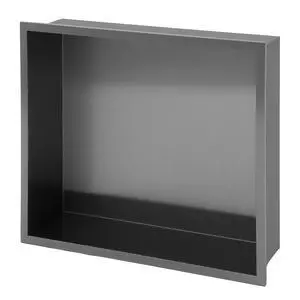 15" x 13" Stainless Steel Shower Niche, Gunmetal Black 15" x 13" Stainless Steel Shower Niche, Gunmetal Black